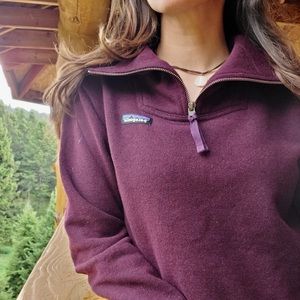 Patagonia Woolie Fleece 4 Zip Sweater 